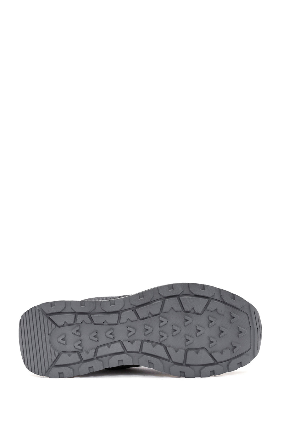 Men's Grey Lace-Up Fabric Sneakers