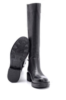 Women's Leather Boots with Buckle Detail | Derimod