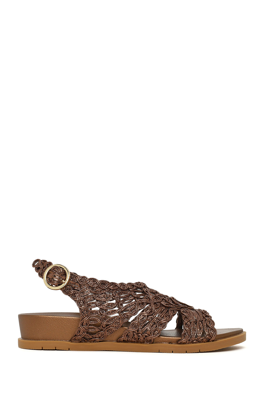Woman Bronze Metallic Sandal 26SFE481132 | Derimod
