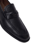 Erkek Siyah Deri Klasik Loafer | Derimod