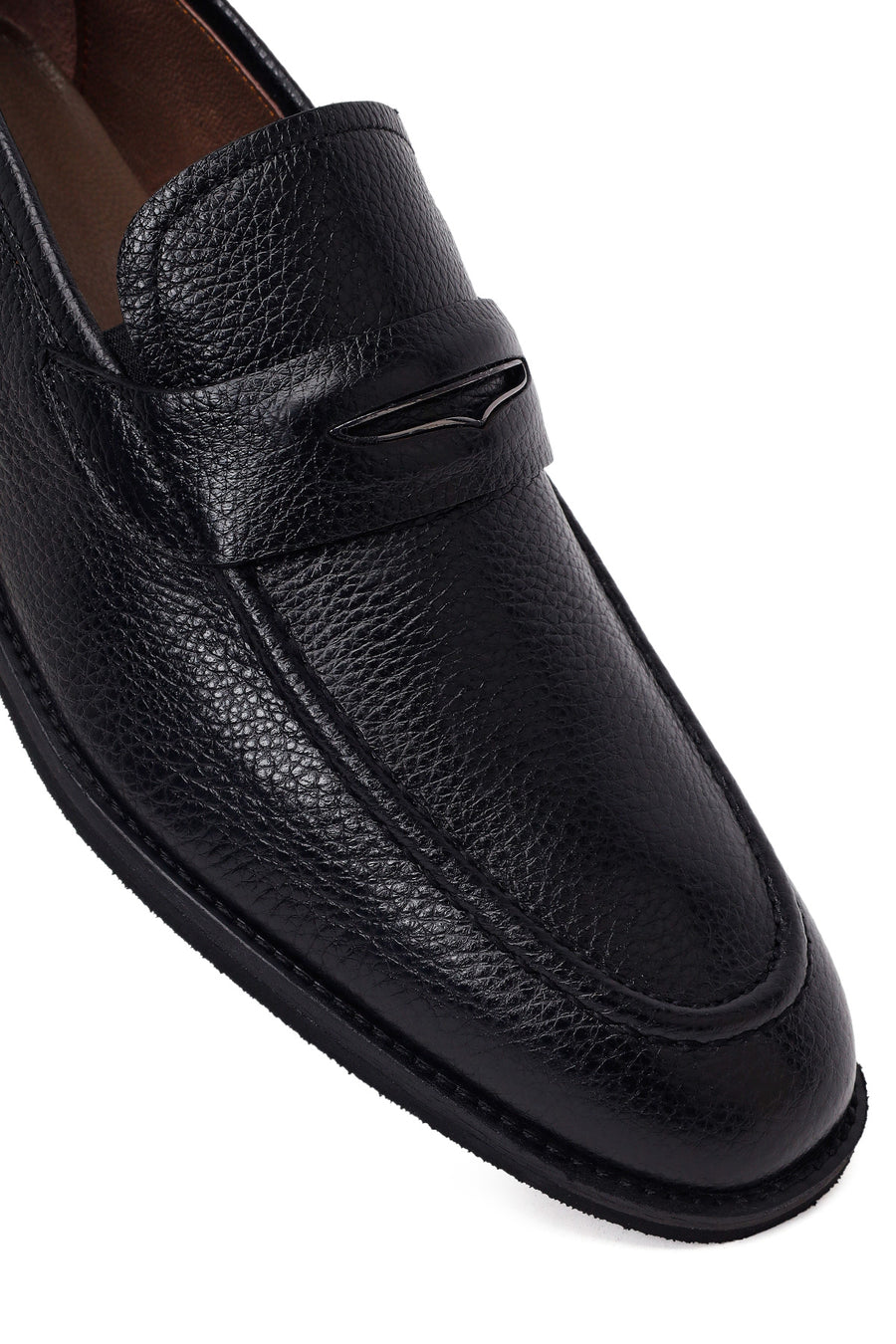 Male Black Leather Classic Loafer