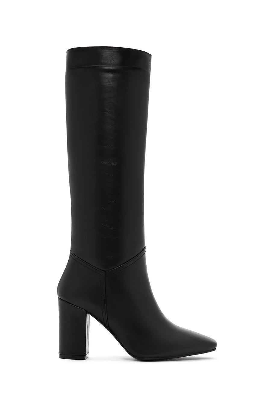 Women's Black High Heeled Classic Leather Boots 22WFD165418 | Derimod