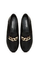 Women's Leather Chain Loafer | Derimod