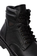 Men's Black Lace-Up Leather Casual Boots | Derimod