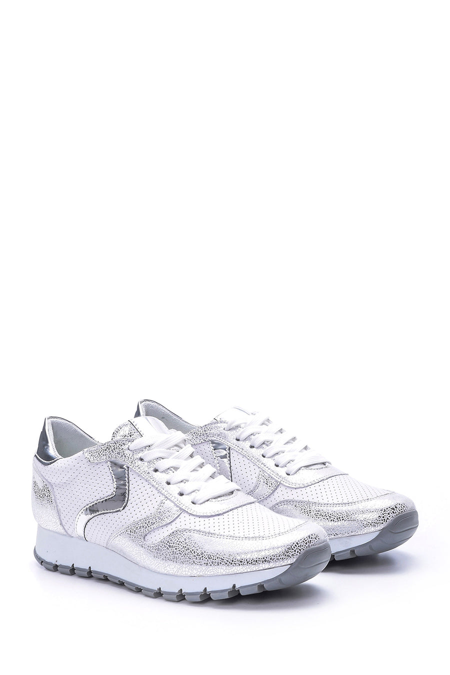 Women's Silver Detailed Sneaker