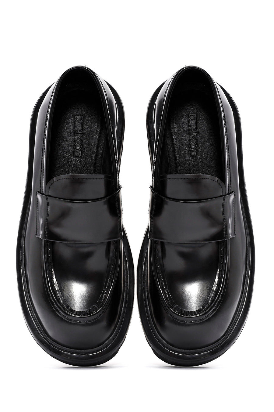 Men's Black Leather Casual Loafer