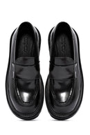 Men's Black Leather Casual Loafer | Derimod