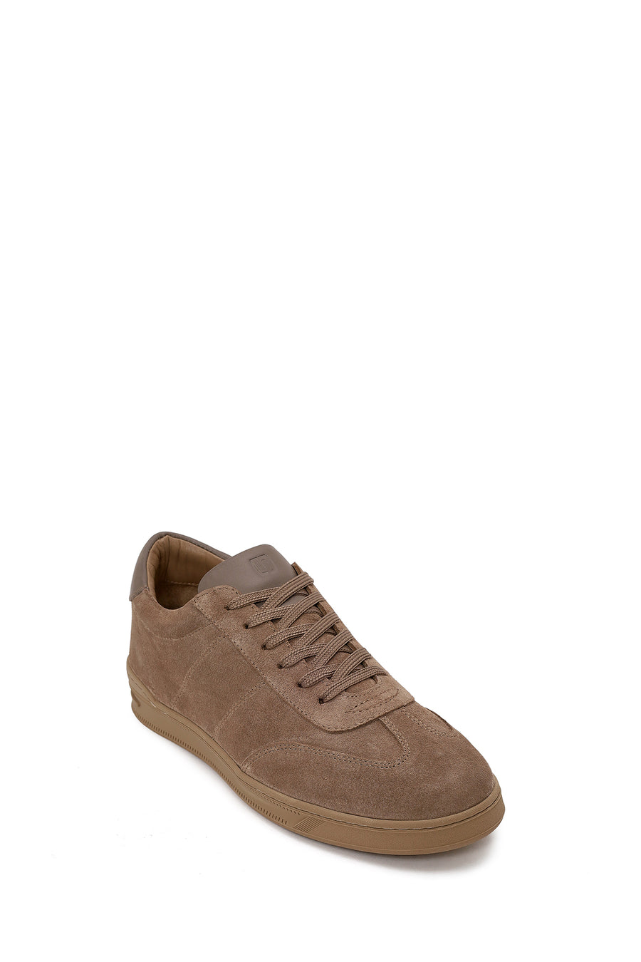 Erkek Bej Bağcıklı Süet Deri Sneaker