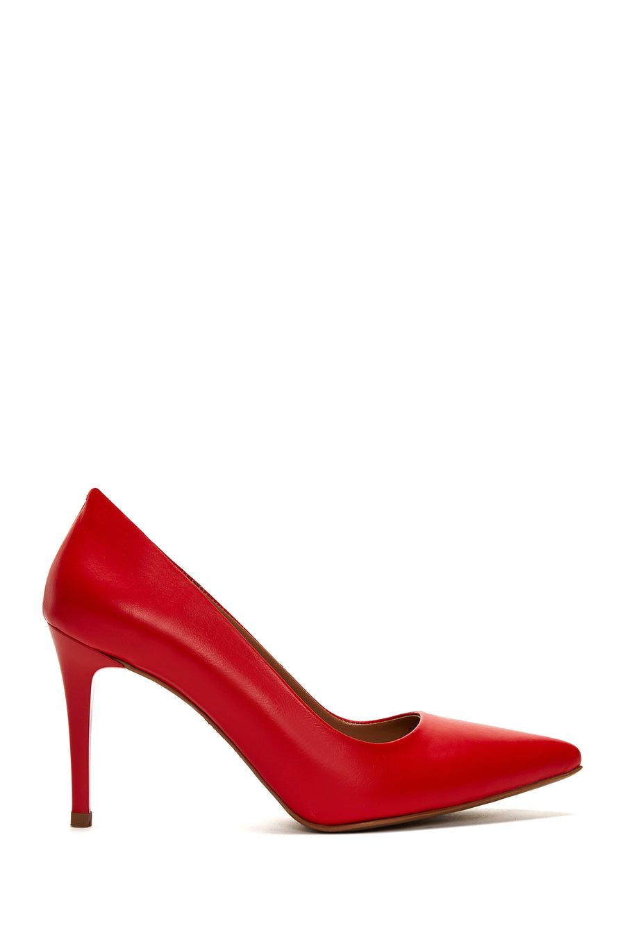 Women's Red Leather Stiletto 22WFD160118 | Derimod
