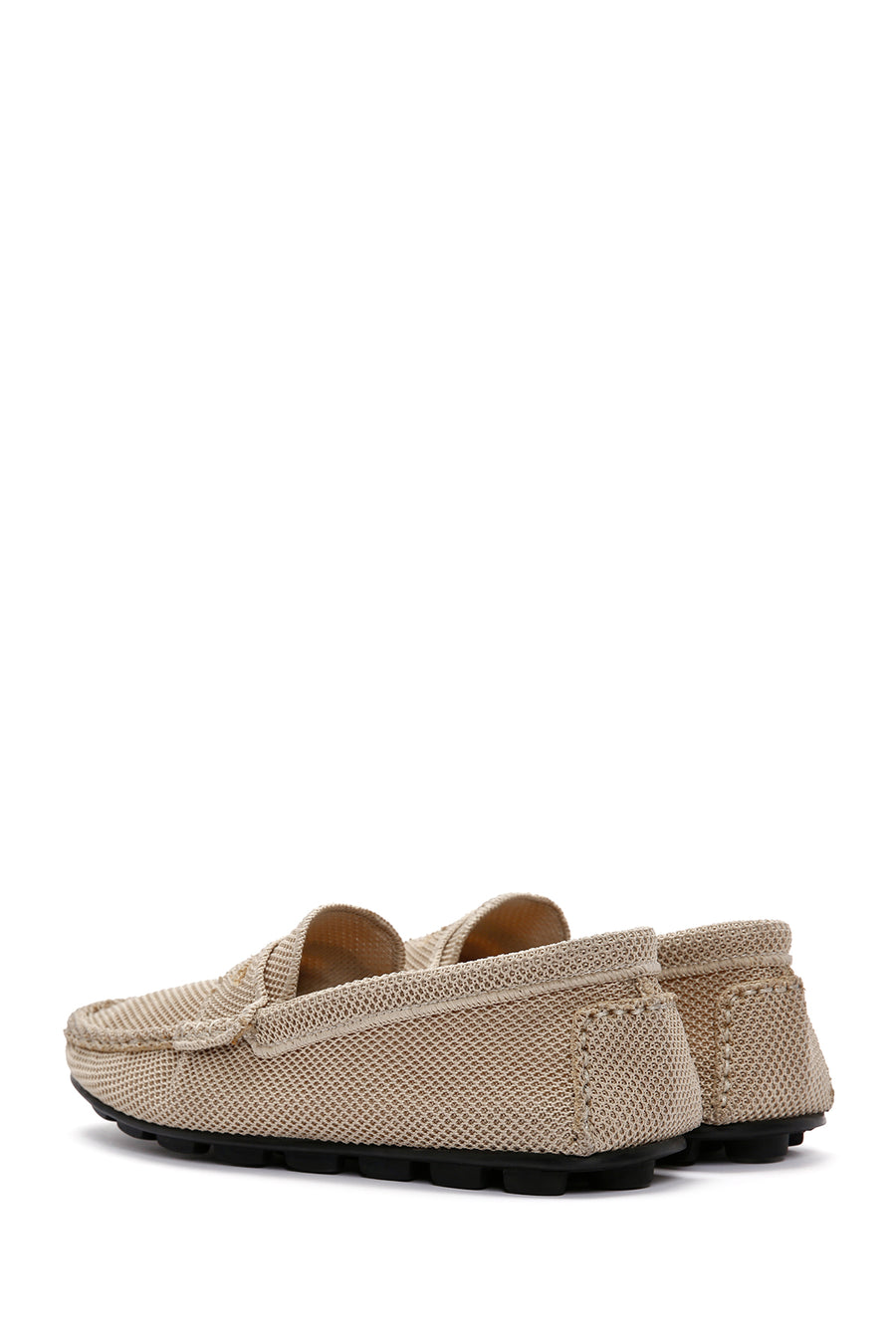 Men's Beige Fabric Loafer