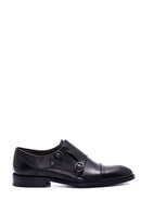 Men's Leather Double Buckle Classic Shoes | Derimod