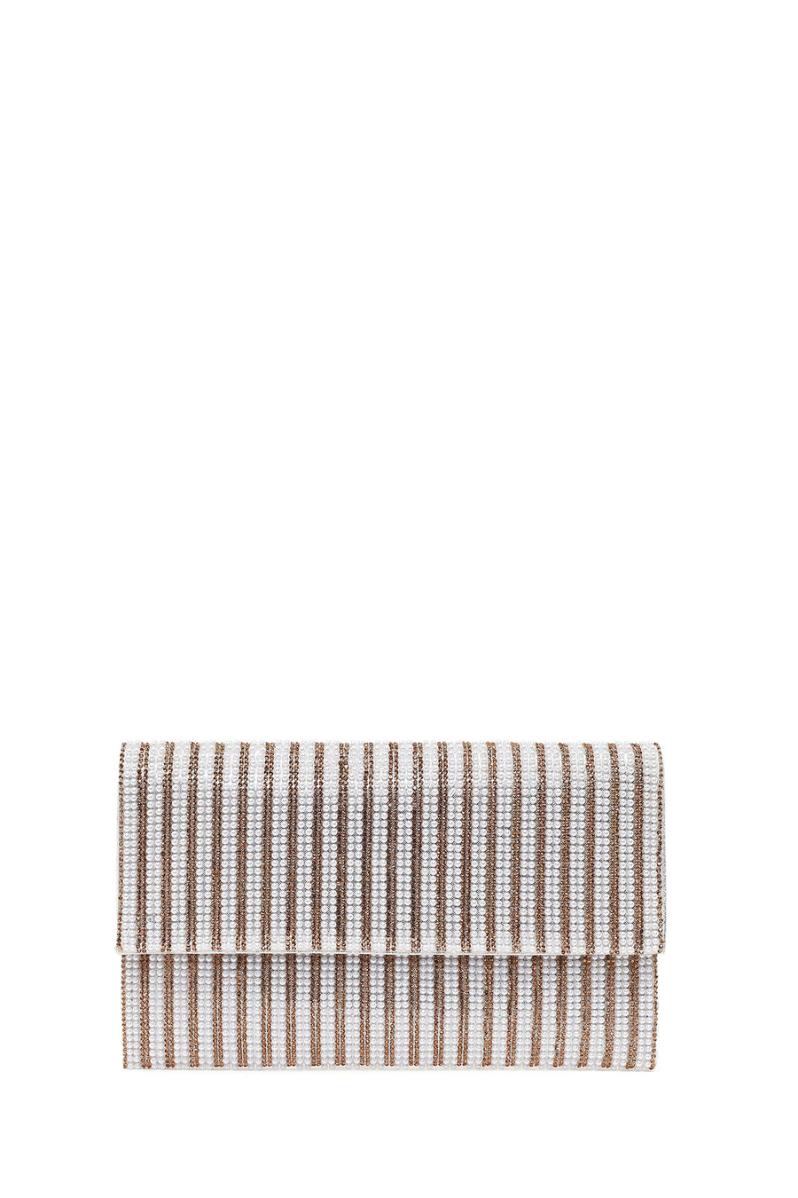Woman Pink Chain Strap Rhinestone Evening Bag