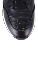 Crocodile Patterned Men's Leather Sneaker | Derimod