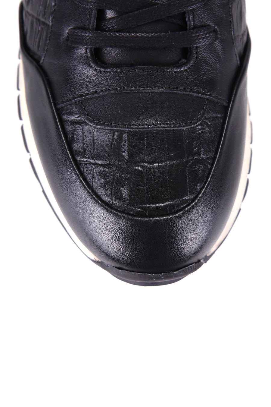 Crocodile Patterned Men's Leather Sneaker
