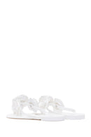 Woman White Floral Jelly Slipper | Derimod