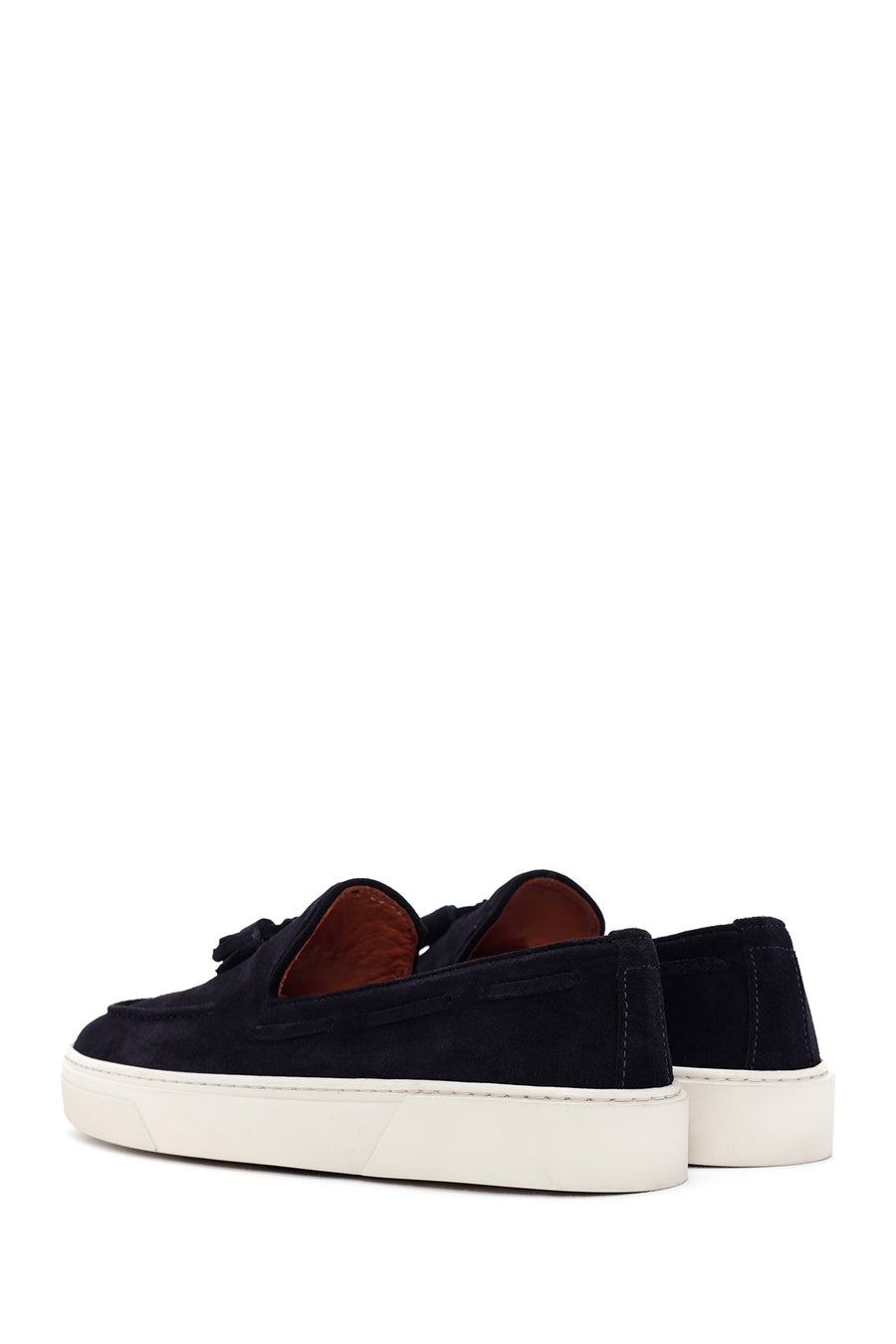 Derimod Fly Erkek Lacivert Süet Deri Casual Loafer