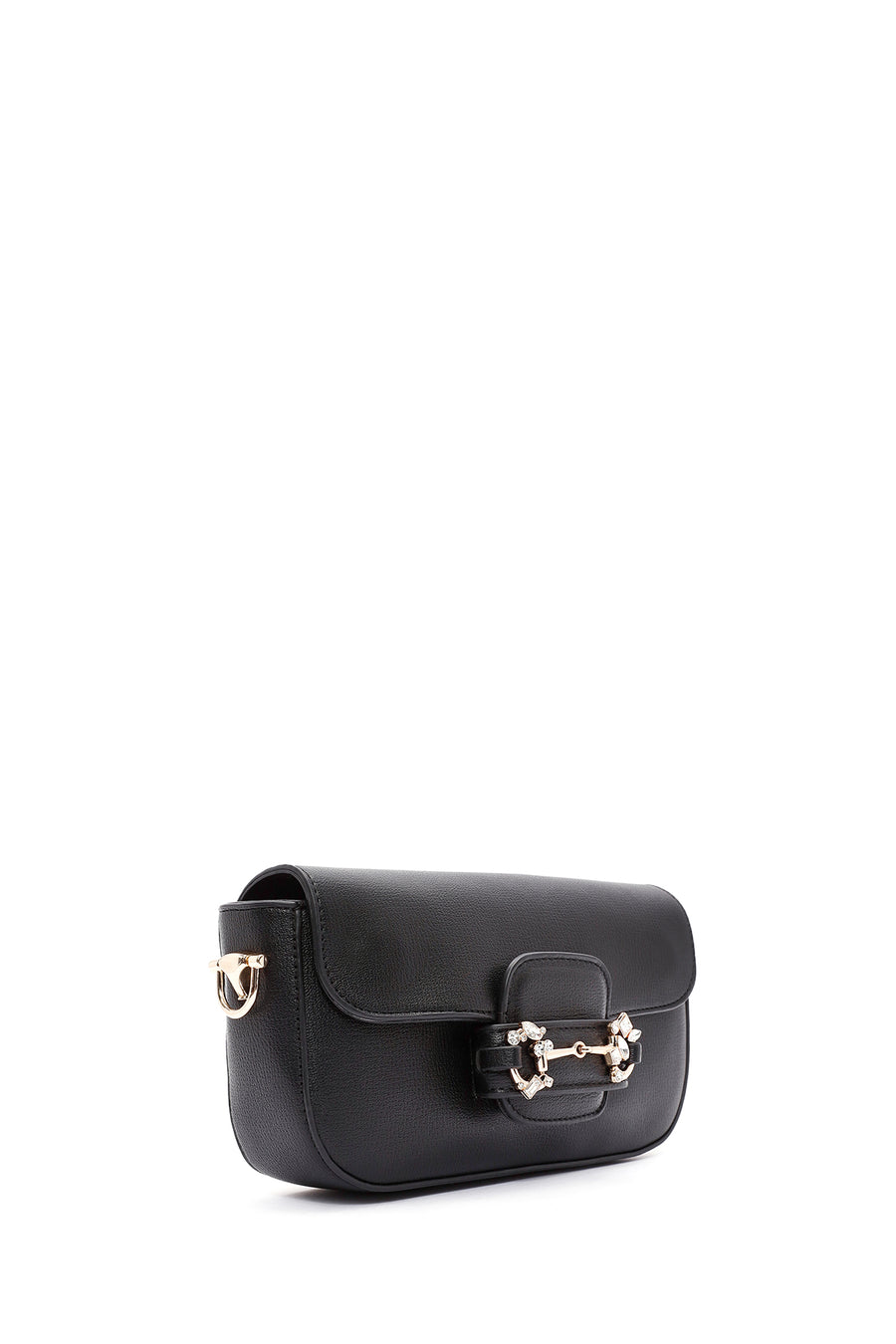Women's Black Long Chain Strap Shoulder Bag