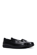 Women's Black Leather Comfort Shoes | Derimod