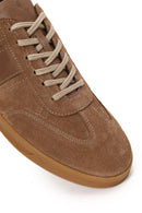 Erkek Vizon Bağcıklı Süet Deri Sneaker | Derimod