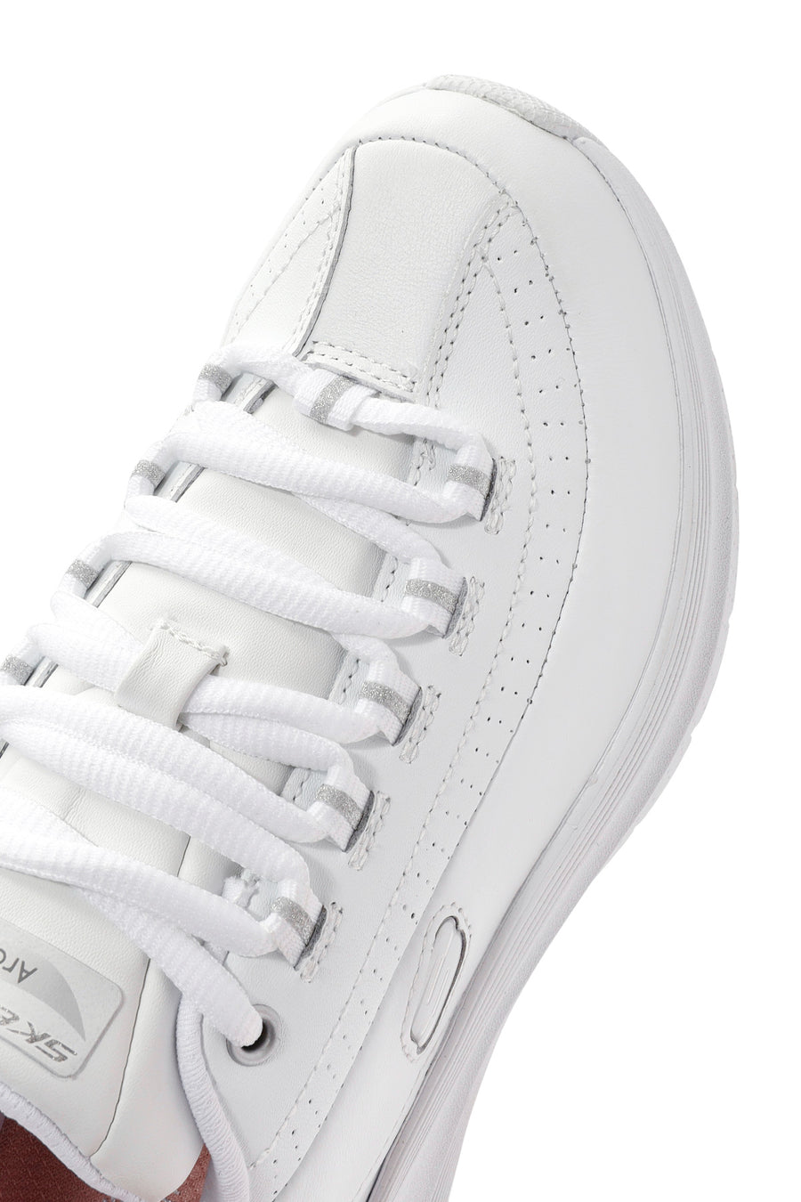 Skechers Kadın Beyaz Arch Fit Bağcıklı Kalın Tabanlı Sneaker