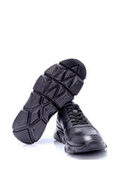 Men's Leather High-Sole Sneaker | Derimod