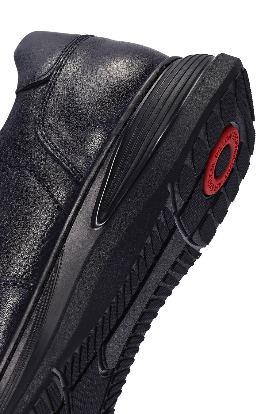 Erkek Lacivert Bağcıklı Deri Casual Sneaker