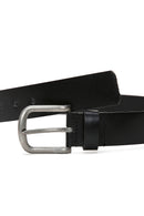 Men's Black Leather Belt | Derimod