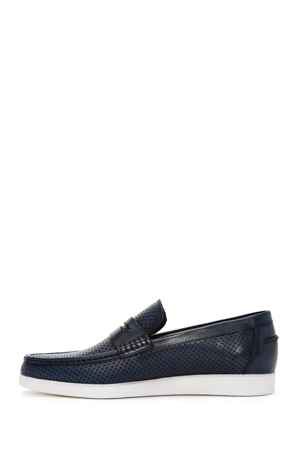 Erkek Lacivert Deri Loafer