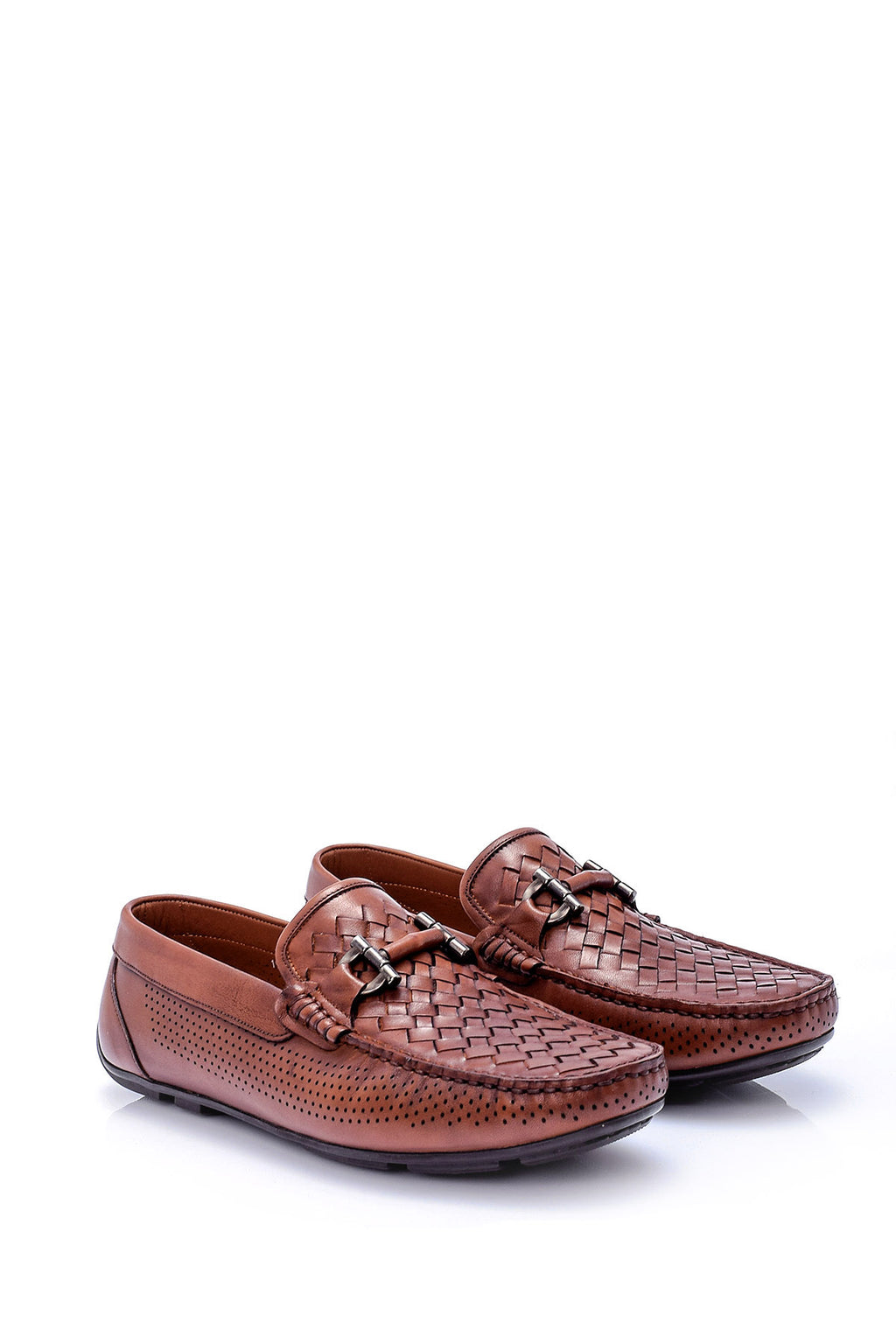 Erkek Tokalı Deri Loafer