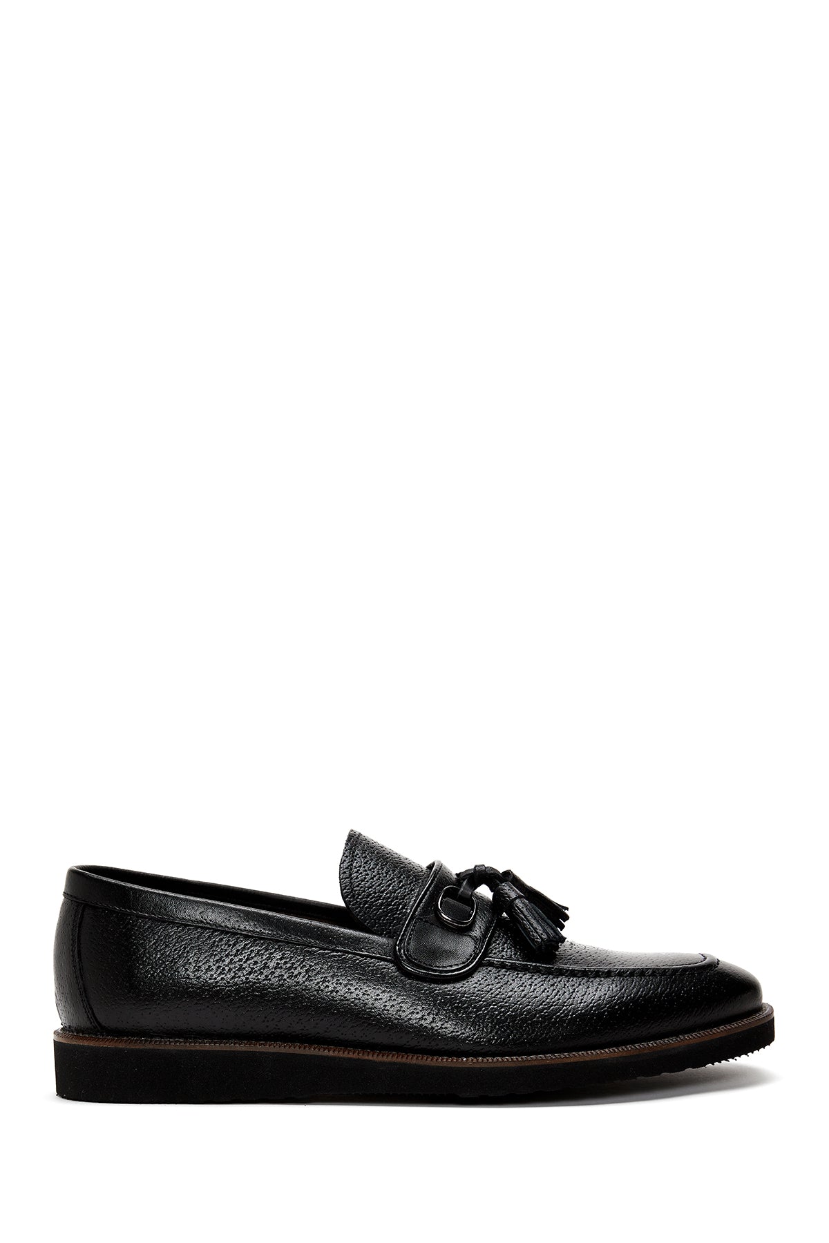 Erkek Siyah Deri Baskılı Casual Loafer 22SFD605326 | Derimod