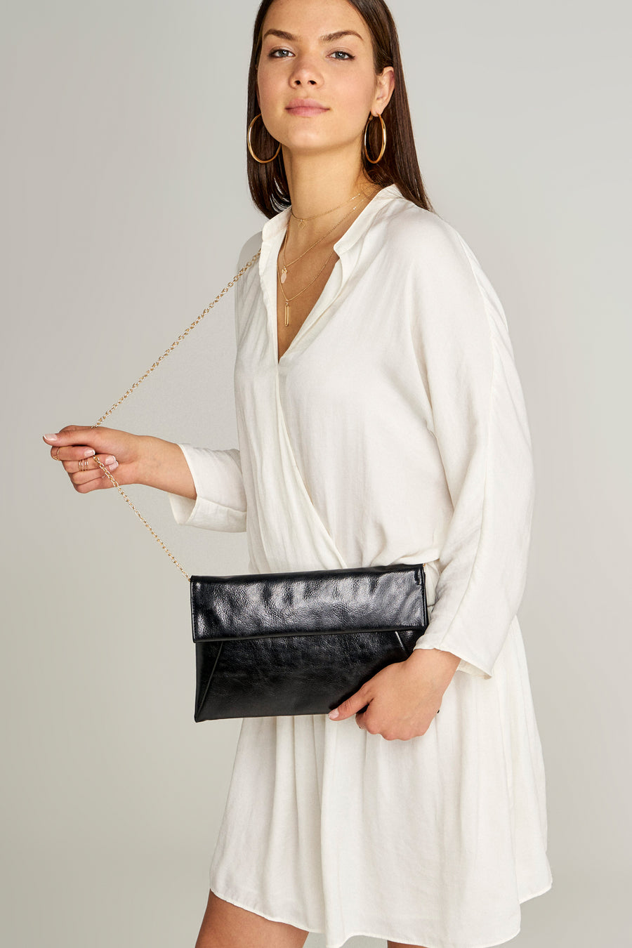 Women's Portfolio with Chain Strap 18SBD280932 | Derimod