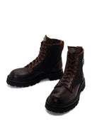 Harley Davidson Men's Dark Brown Jesus Exc Lace-Up Leather Boots | Derimod