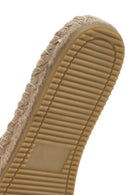 Women's Beige Leather Slippers | Derimod