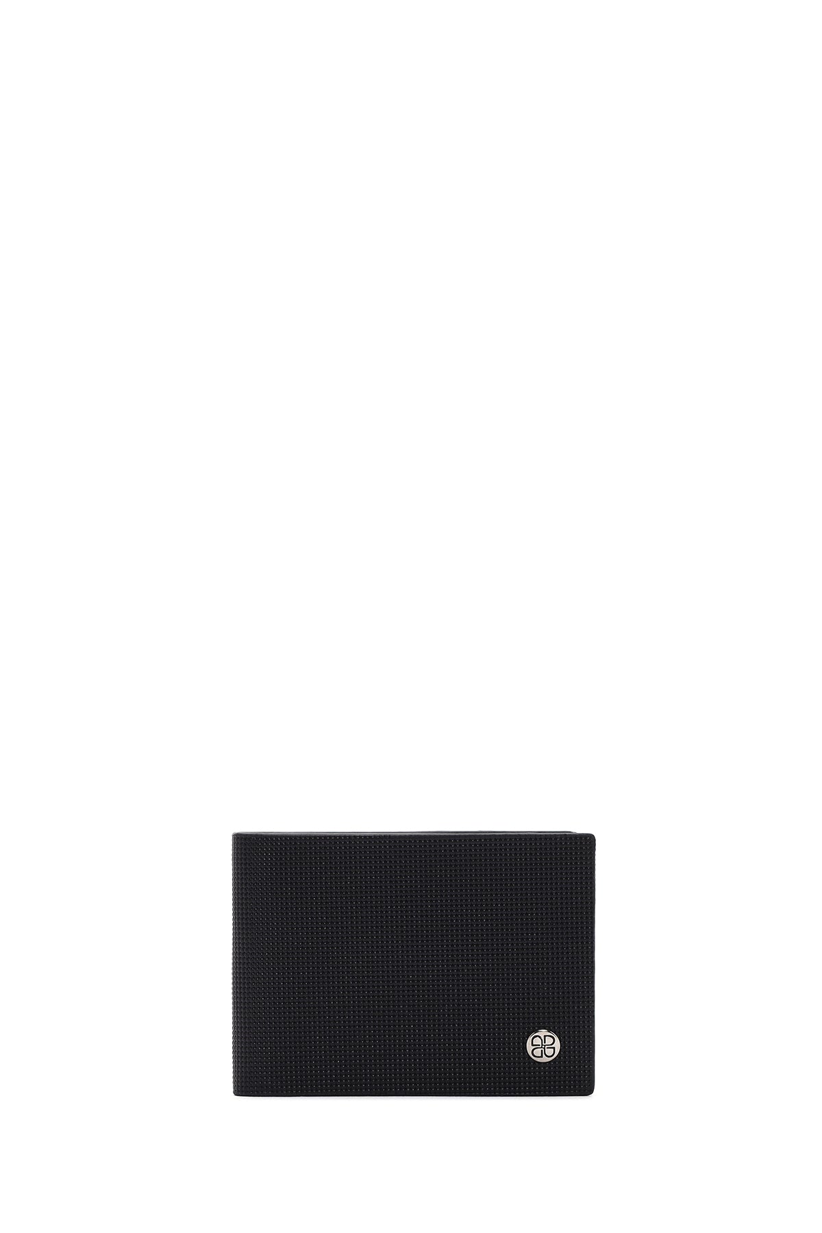 Men's Black Leather Wallet 000A2D308026 | Derimod