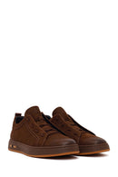 Male Brown Lace-Up Nubuck Leather Sneaker | Derimod