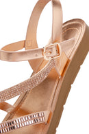 Women's Pink Ankle Strap Sandals | Derimod