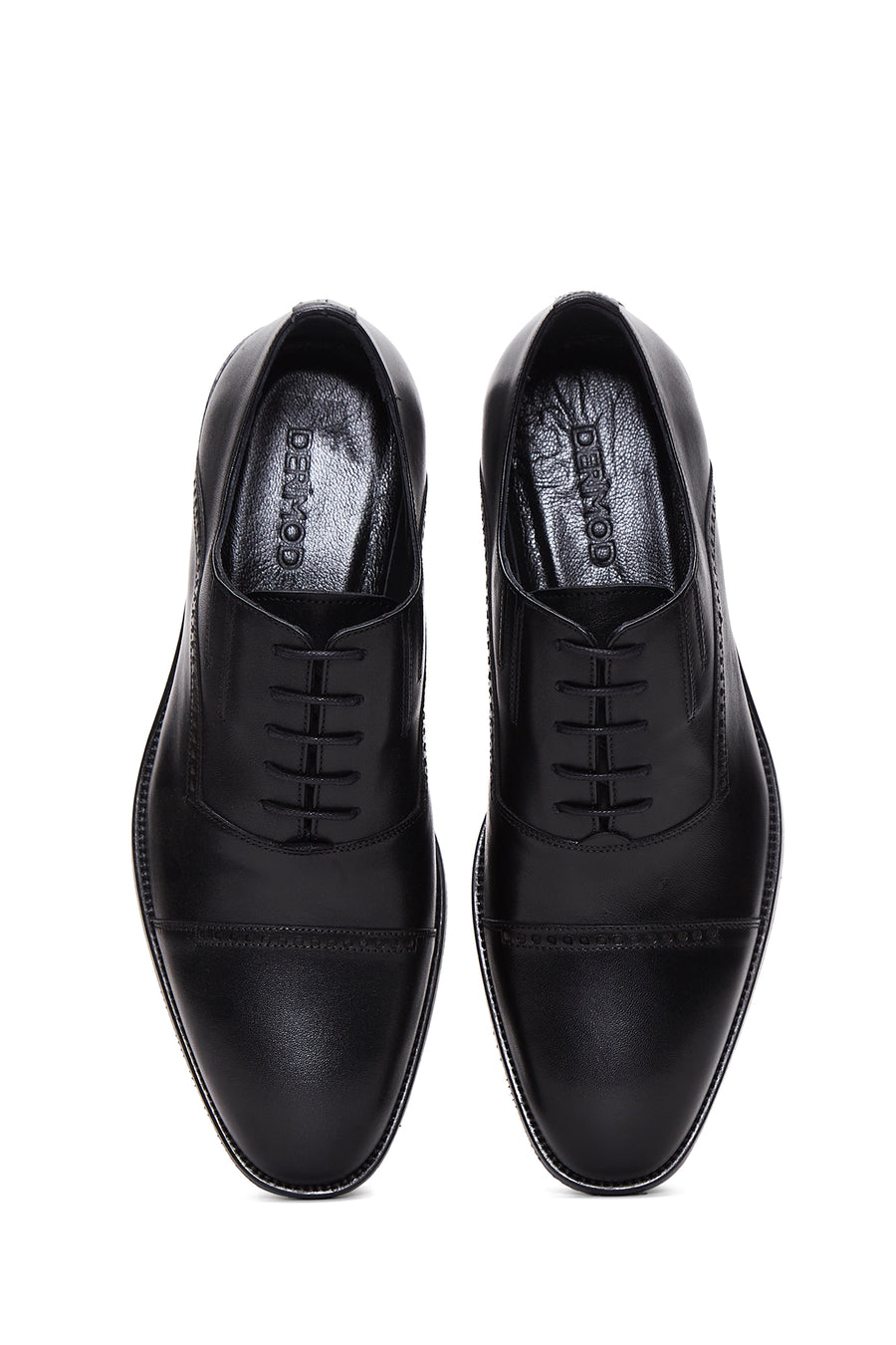Men's Black Leather Oxford Classic Shoes