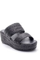 Women's Straw Knitted Slippers | Derimod