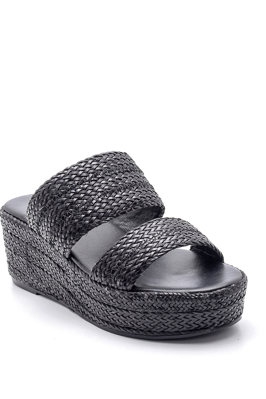 Women's Straw Knitted Slippers