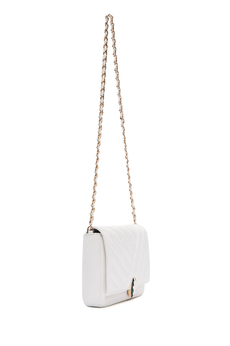 Women's White Long Strap Shoulder Bag