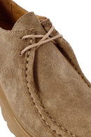 Women's Mink Lace-Up Suede Leather Masculine Shoes | Derimod