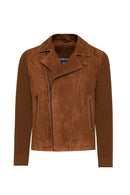 Marcus Men's Brown Suede Leather Jacket | Derimod