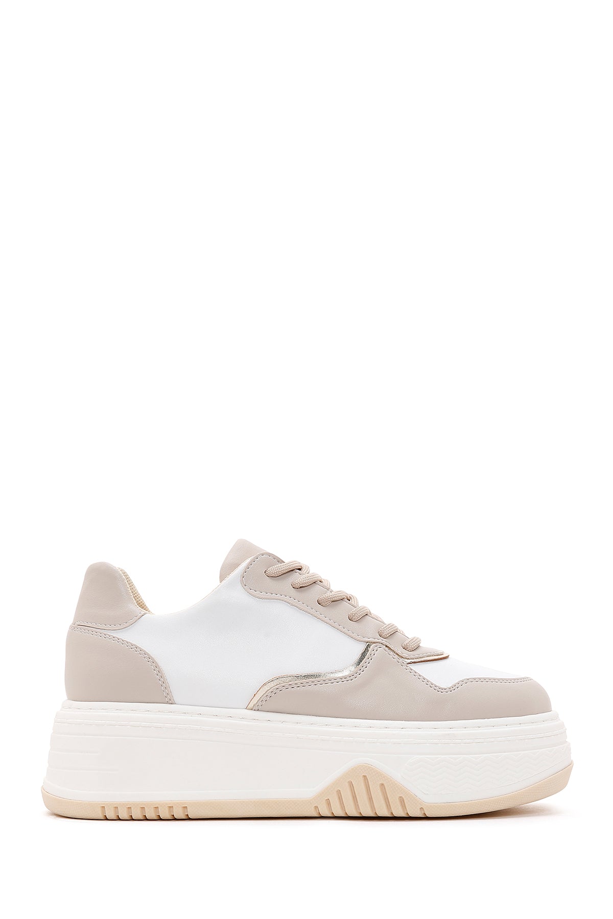 Women's Beige Thick Soled Sneaker 23SFE217814 | Derimod