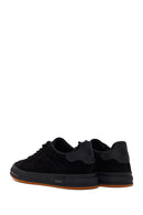 Erkek Siyah Bağcıklı Nubuk Deri Sneaker | Derimod