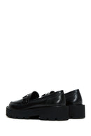 Women's Black Buckle Loafer | Derimod