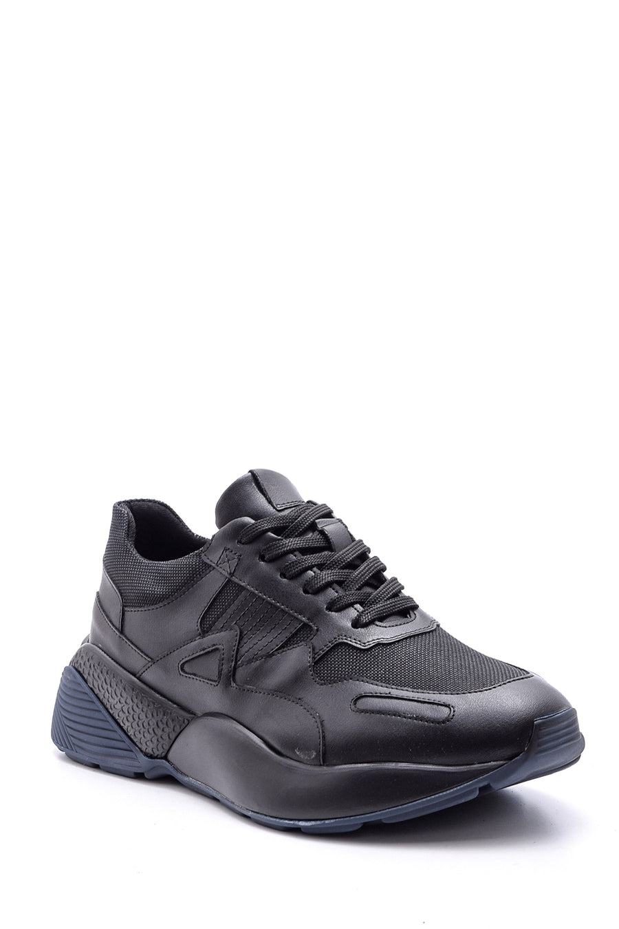 Men's High-Sole Leather Sneaker