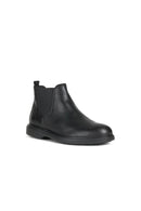 Geox Men's Black Ottavio Leather Chelsea Boots | Derimod