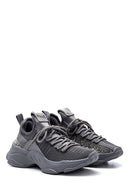 Women's Gray Stone Thick Soled Sneaker | Derimod