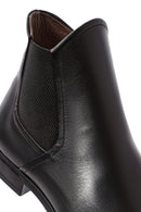 Men's Black Leather Chelsea Boots | Derimod