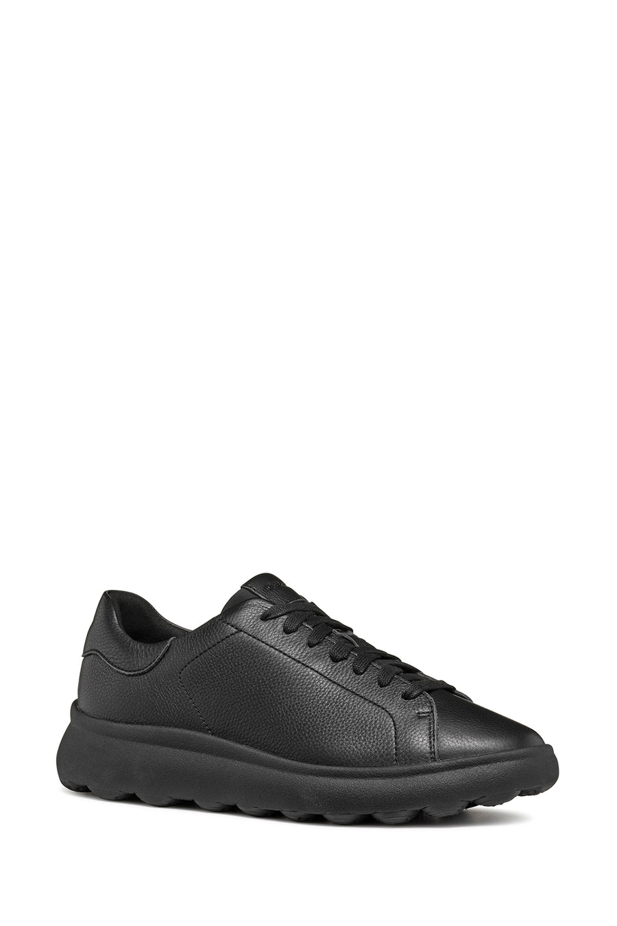 Geox erkek Siyah Spherica Ec4.1 Bağcıklı Deri Sneaker